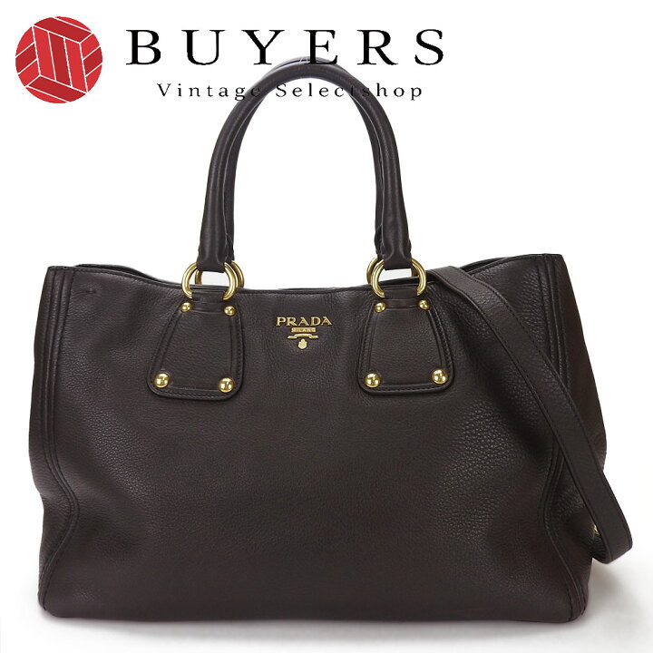 楽天市場】【中古】☆PRADA プラダ 2WAYトートバッグ レザー  