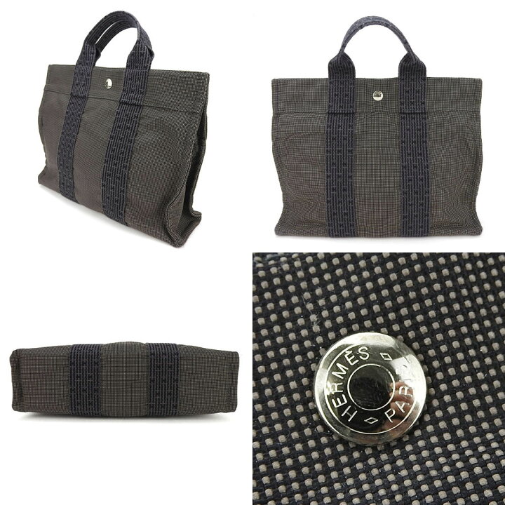楽天市場】【中古】エルメス トート PM エールライン グレー 新金具  