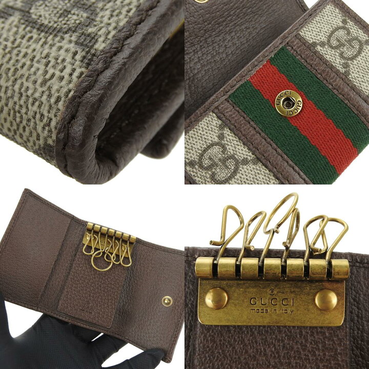 楽天市場】【中古】 グッチ キーケース オフディア 603732 シェリー GG  