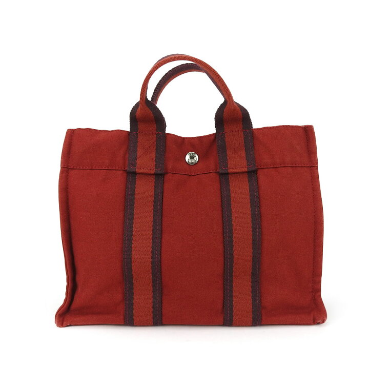 楽天市場】【中古】 エルメス ハンドバッグ フールトゥPM キャンバス  