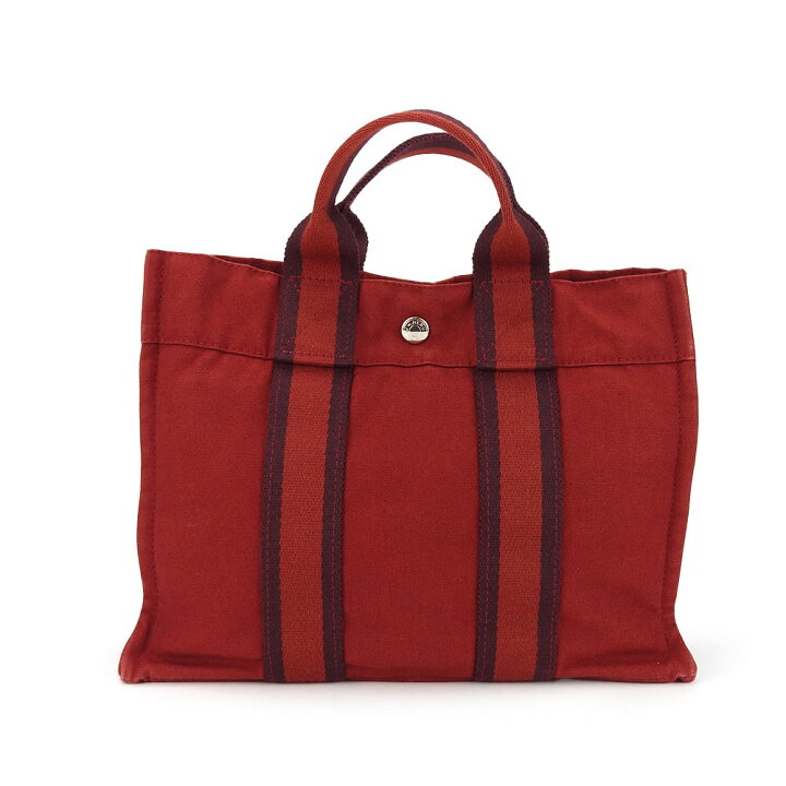 楽天市場】【中古】 エルメス ハンドバッグ フールトゥPM キャンバス  