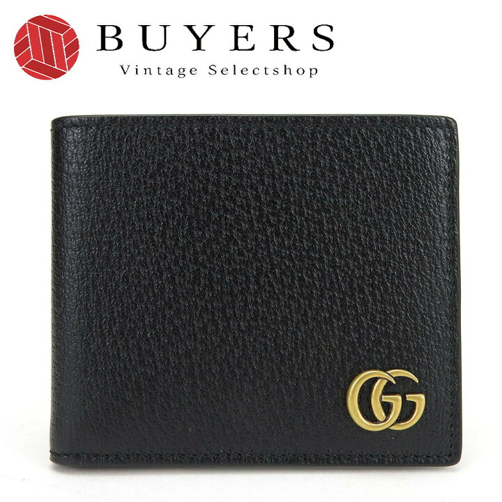 楽天市場】【中古】 グッチ 札入れ 428726 GGマーモント レザー  