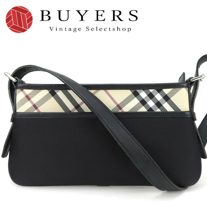 楽天市場】【中古】 バーバリー ショルダーバッグ キャンバス レザー  