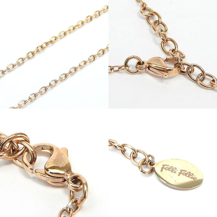 楽天市場】【中古】フォリフォリ ネックレス ピンクゴールド メッキ 