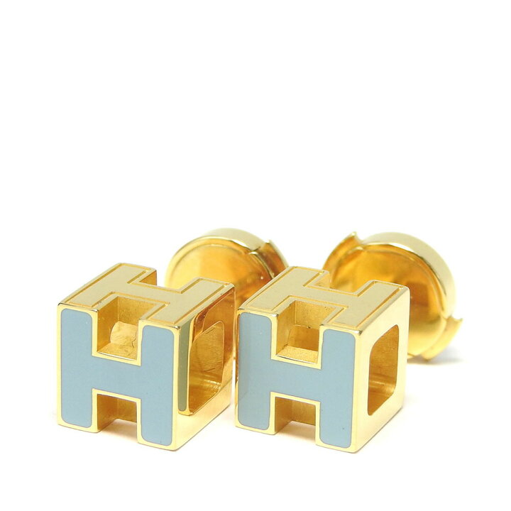 楽天市場】【中古】エルメス ピアス カージュ ド アッシュ Hキューブ 