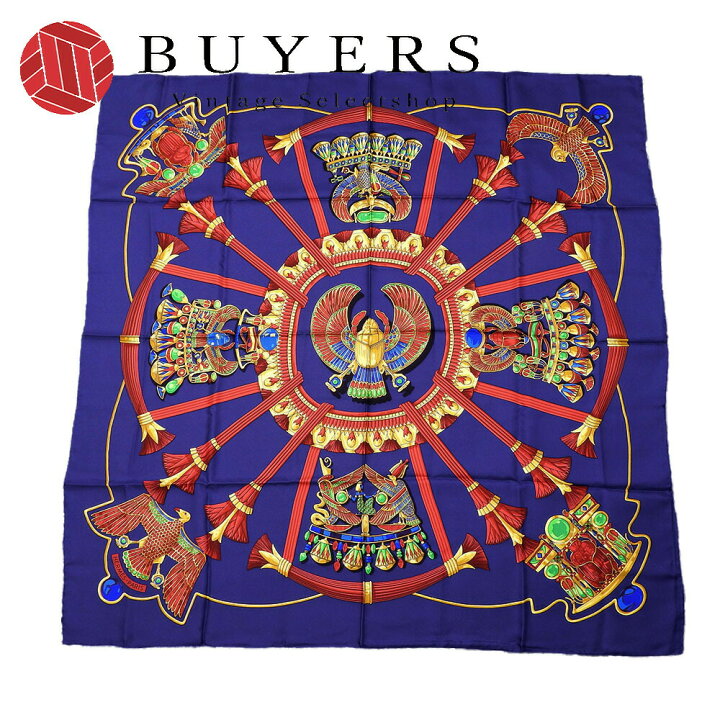 楽天市場】【中古】 エルメス スカーフ カレ90 シルク ベルフラワー 