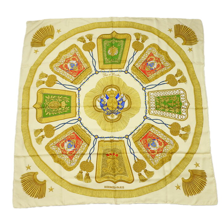 楽天市場】【中古】 エルメス スカーフ カレ90 シルク マルチカラー  
