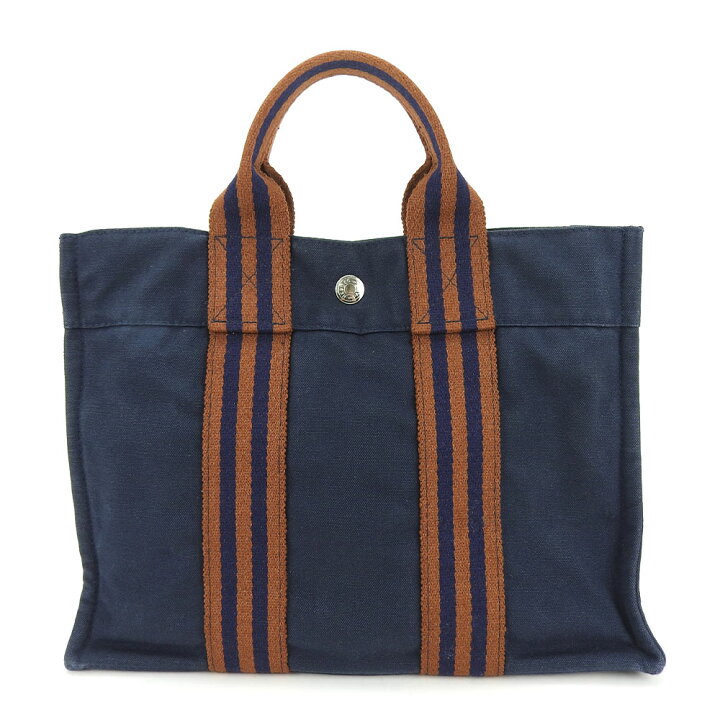 楽天市場】【中古】 エルメス トートバッグ フールトゥPM キャンバス  