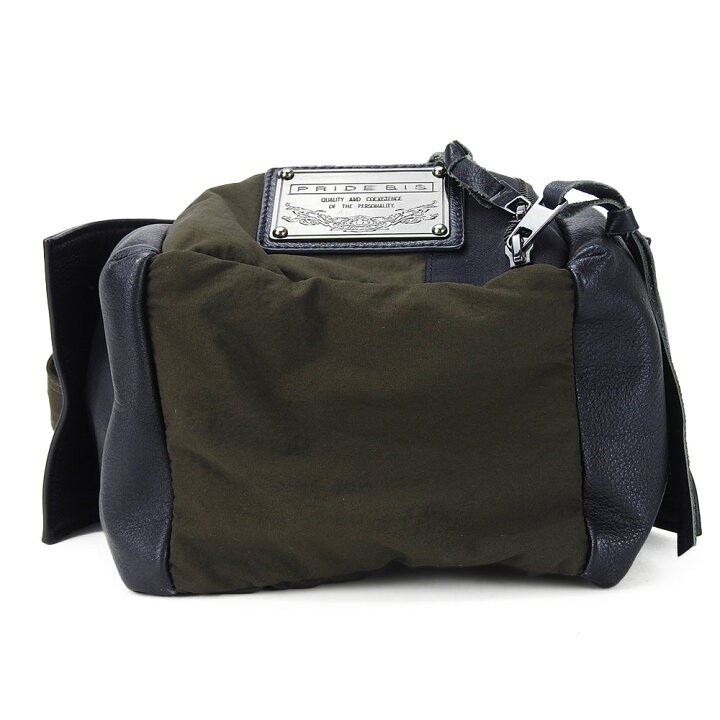 楽天市場】【中古】 プライドビス ショルダーバッグ ナイロン グリーン  