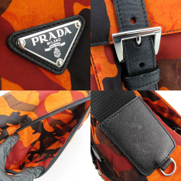 楽天市場】【中古】 プラダ ショルダーバッグ カモフラージュ ナイロン  