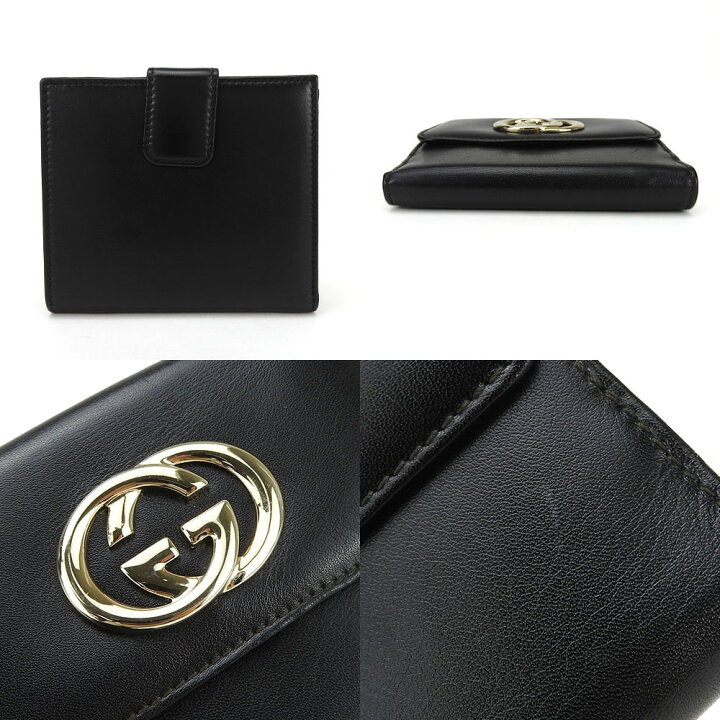 楽天市場】【中古】グッチ Wホック 財布 コンパクト ウォレット 162759  