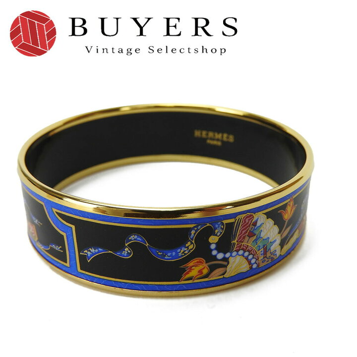 楽天市場】【中古】エルメス バングル エマイユ GP 扇子柄 七宝焼き 