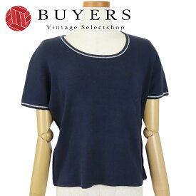 【中古】 ソニアリキエル カットソー コットン ネイビー ホワイト アパレル 半袖 レディース 女性 Sonia Rykiel