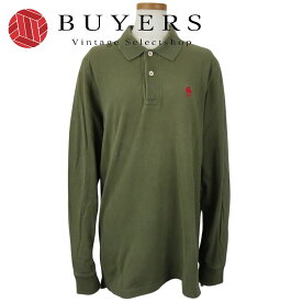 【中古】 ブルックスブラザーズ ポロシャツ M 綿 グリーン アパレル 冬物 長袖 メンズ 男性 Brooks Brothers