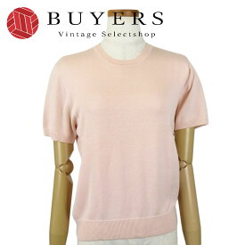 【中古】 ブルックスブラザーズ ニット S コットン シルク ピンク 春物 アパレル 半袖 レディース 女性 Brooks Brothers