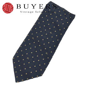 【中古】 バーバリー ネクタイ シルク ネイビー スーツ ビジネス アパレル メンズ 男性 BURBERRY