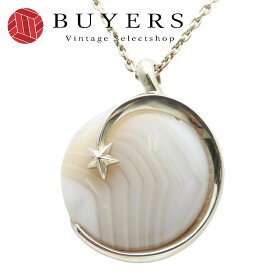 【中古】 スタージュエリー ネックレス シルバー925 アゲート 約10.3g ホワイト系 シルバー ペンダント アクセサリー レディース 女性 STAR JEWELRY