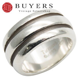 【中古】 ティファニー リング・指輪 グルーブド ダブルライン シルバー925 約9.2g シルバー アクセサリー 小物 レディース 女性 TIFFANY&Co.