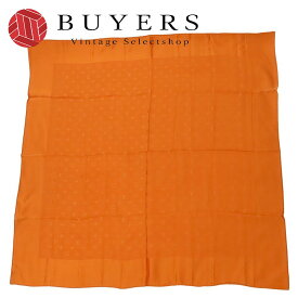 【中古】 ルイ・ヴィトン スカーフ カレモナコ シルク オレンジ アクセサリー アパレル レディース 女性 LOUIS VUITTON