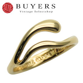 【中古】 ティファニー リング・指輪 ティアドロップ フリーフォーム K18YG 約2.56g イエローゴールド エルサペレッティ ジュエリー オシャレ レディース 女性 TIFFANY&Co.