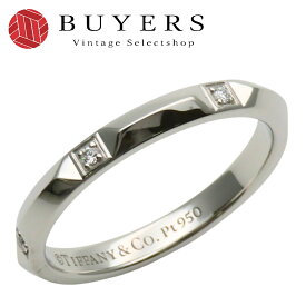 【中古】 ティファニー リング・指輪 トゥルーバンド Pt950 ダイヤモンド 約5.4g プラチナ 6PD ジュエリー レディース メンズ TIFFANY&Co.