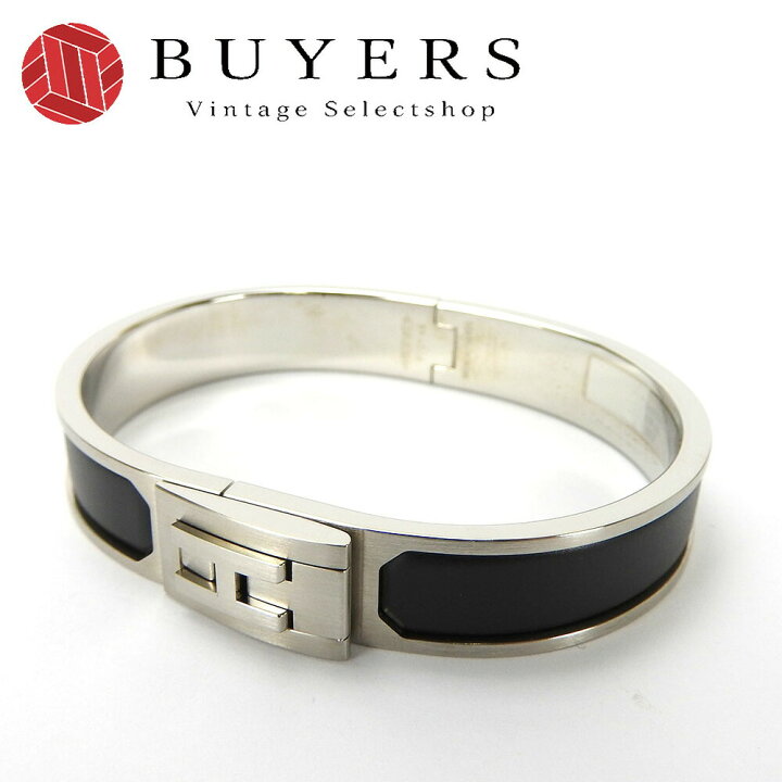 楽天市場】【中古】エルメス ジェット ブレスレット バングル ブラック  
