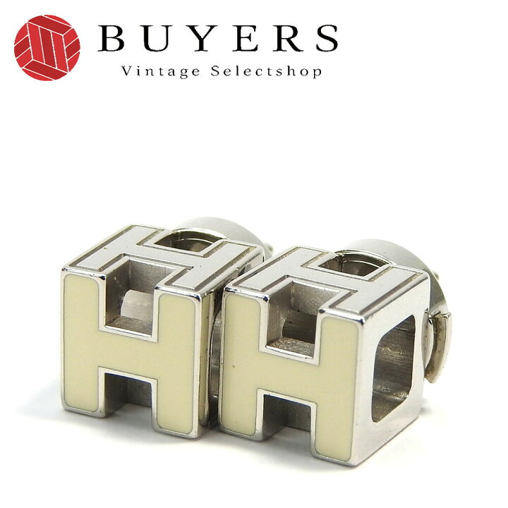楽天市場】【中古】エルメス ピアス カージュ ド アッシュ Hキューブ  