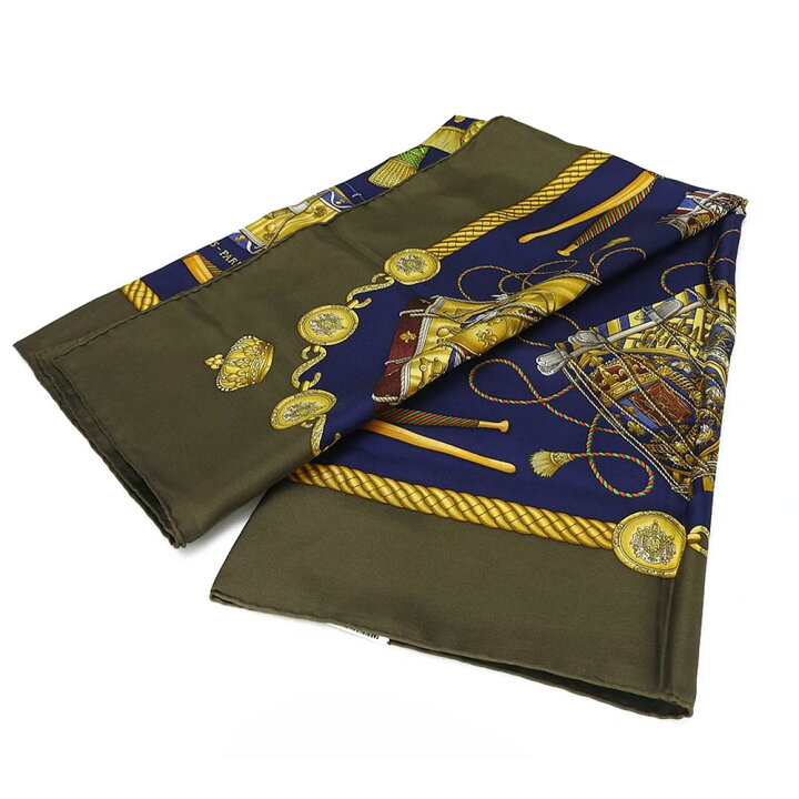 楽天市場】【中古】エルメス スカーフ カレ90 シルク100％ ドラム LES  