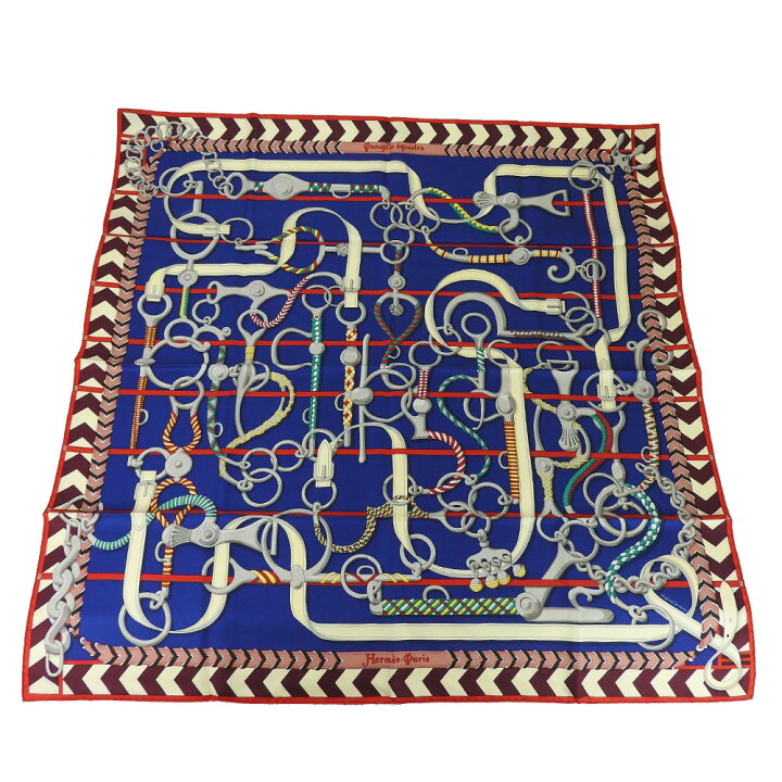 楽天市場】【中古】【未使用展示品】 エルメス スカーフ カレ90 シルク 