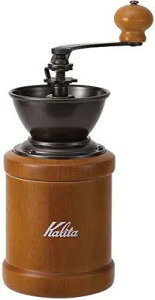カリタ Kalita コーヒーミル 木製 KH-3AM 粗さ調整可能 手挽き コーヒーミル 鋳鉄製カッター ミル グラインダー コーヒー初心者 小型 持ち運び 登山 カフェ おしゃれ キャンプ アウトドア 喫茶店