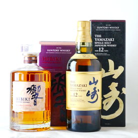 サントリー ウイスキー 山崎 12年 ・ 響 ブレンダーズチョイス 700ml【カートン入り・2本セット】