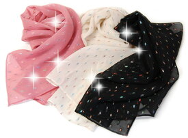 送料無料 日本製ショートストール（スカーフ ビジュー付き パーティ ギフト プレゼント 人気 母の日　敬老の日) Stall scarf