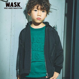 【60%OFF/セール】WASK（ワスク）「異素材ポケットパーカー(100~160cm)」子供服 子ども服 男の子 女の子