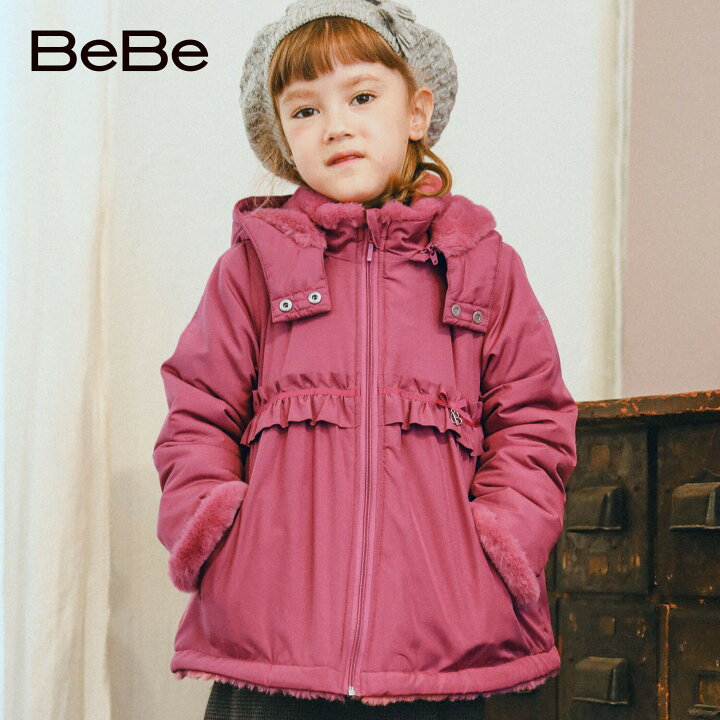 楽天市場】【半額】BeBe（べべ） 【撥水加工】タフタ 裏ファー 中綿 
