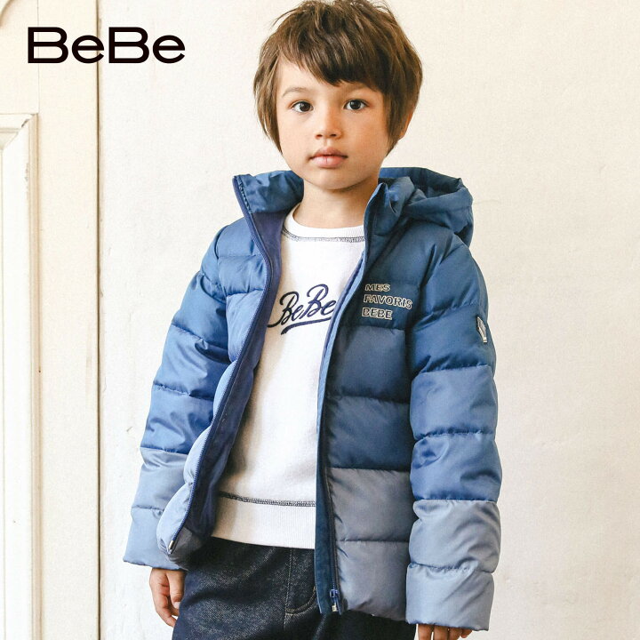 楽天市場】【半額】BeBe（べべ）「グラデーション切替ダウンコート(90  