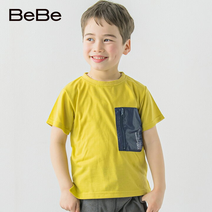 楽天市場】【50％OFFセール】BeBe(べべ）「配色ポケッタブルTシャツ(90  