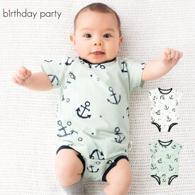 【10％OFFタイムセール】birthday party（バースデーパーティー）「【お揃い】天竺イカリプリントボディミニ(70~80cm)」子供服 子ども服 男の子 女の子 70 80 ロンパース カバオール 新生児 ベビー 出産祝い ギフトラッピング キッズ ギフト ブランド