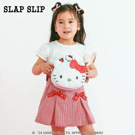 SLAP SLIP（スラップスリップ）「【ハローキティ×SLAPSLIP】フェイスモチーフポシェット」子供服 子ども服 男の子 女の子 ワンサイズ グッズ バッグ キッズ ギフト ブランド