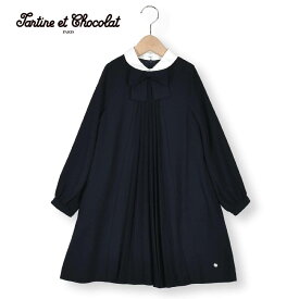 【15％OFFタイムセール】Tartine et Chocolat（タルティーヌエショコラ）「ジョーゼットストレッチワンピース(110~130cm)」子供服 子ども服 男の子 女の子