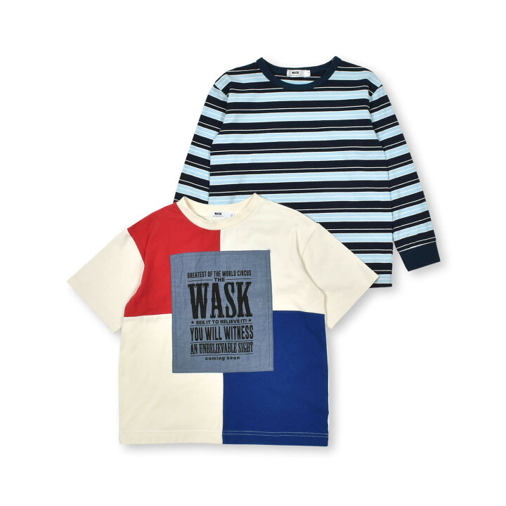 楽天市場】【決算SALE60％OFF】WASK（ワスク）ダンガリーパッチ T 
