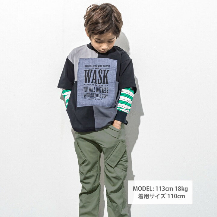 楽天市場】【半額】WASK（ワスク）「ダンガリーパッチTシャツ＋  