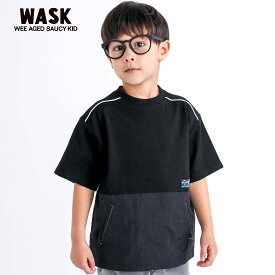 WASK（ワスク）「ヴィンテージライクアウトドア天竺Tシャツ(100~160cm)」子供服 子ども服 男の子 女の子 100 110 120 130 140 150 160 トップス Tシャツ 半袖 キッズ ギフト ブランド