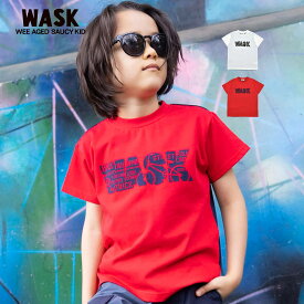 WASK（ワスク）「【接触冷感】BMXフロッキープリントバイカラー天竺Tシャツ(100~160cm)」子供服 子ども服 男の子 女の子