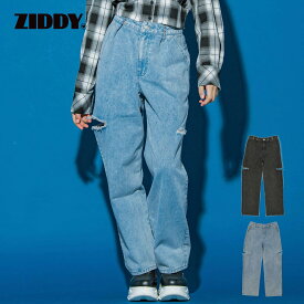 ZIDDY（ジディー）「【 ニコ☆プチ 掲載 】サイドカットホック付きパンツ(130~160cm)」子供服 子ども服 男の子 女の子 130 140 150 F(160) ボトム ボトムス ロングパンツ キッズ ギフト ブランド