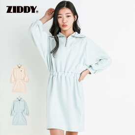 【ポイント5倍】【15％OFFタイムセール】ZIDDY（ジディー）「【 ニコ☆プチ 掲載 】ハーフジップアップワンピース(130~160cm)」子供服 子ども服 男の子 女の子 130 140 150 F(160) ワンピース キッズ ギフト ブランド