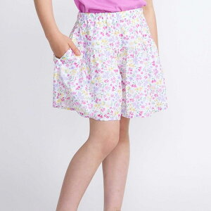 【30%OFF】BeBe 【お揃い】シャンドゥフルールプリントローンキュロットパンツ(90~150cm) 子供服 子ども服 女の子 キッズ ギフト ブランド プレゼント 90cm 100cm 110cm 120cm 130cm 140cm 150cm 夏服 夏物 半