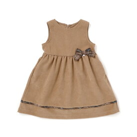 【SSセール 割引価格】BeBe Petits Pois Vert 【限定商品】チェック柄リボンジャンパースカート(95~150cm) 子供服 女の子 キッズ ギフト ブランド プレゼント 95 100 110 120 130 140 150 発表会 結婚式 秋服 秋物 お出かけ 幼稚園 保育園 小学生 かわいい おしゃれ