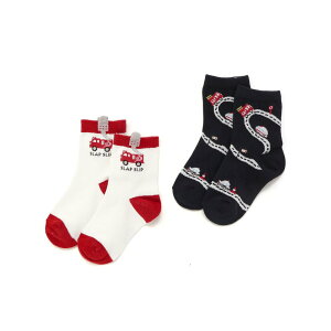 SLAP SLIP 消防車おにぎり恐竜ワンポイント+いろいろ総柄ソックス2点セット(13~21cm) 子供服 男の子 キッズ ギフト ブランド プレゼント 13cm 14cm 15cm 16cm 17cm 18cm 19cm 20cm 21cm 25AW 秋冬 秋 冬 服 通園