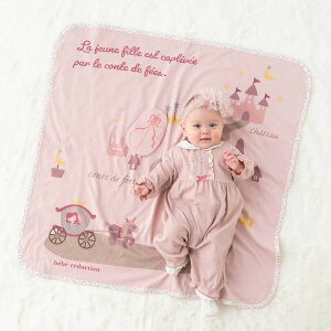 fillot de bebe reduction おとぎプリントおくるみ&カシャカシャセット ベビー服 女の子 ギフト プレゼント 出産祝い 新生児 3ヶ月 6か月 1歳 出産準備 25AW 秋物 秋服上品 バースデーフォト 誕生日