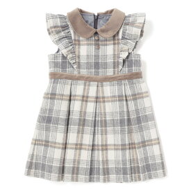 【半額】SLAP SLIP 【お揃い】襟付きタックスカートチェックジャンパースカート(90~130cm) 子供服 女の子 キッズ ギフト ブランド プレゼントワンピ ジャンスカ キッズ服 秋服 冬服 秋物 小学生 お出かけ 90cm 100cm 110cm 120cm 130cm クリスマス